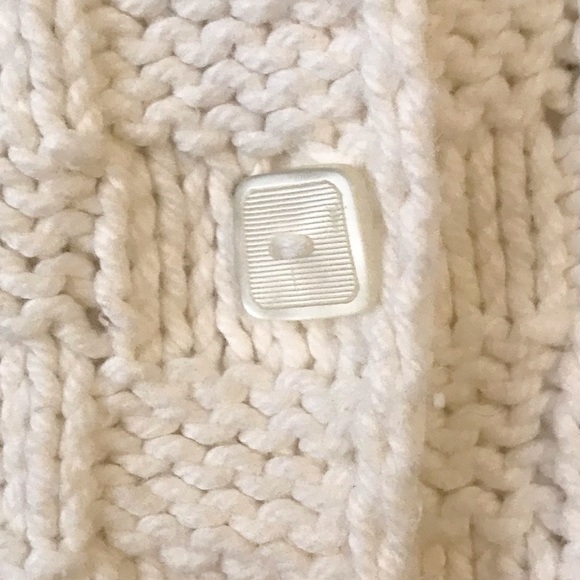 Hand Knitted Sweater Basket Weave Pattern Cottage-core - Picture 2 of 7